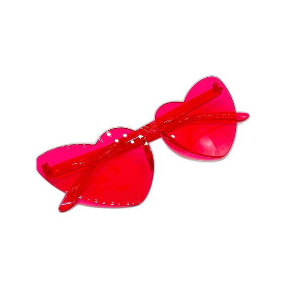 NEW Raspberry Heart Shaped Sunglasses - Picture 1 of 5